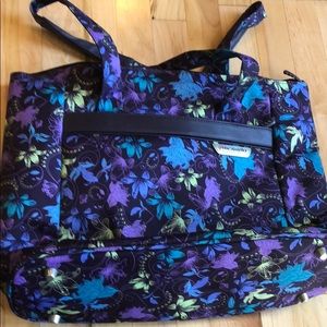 Purple Floral Weekender
